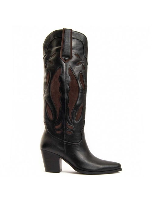 Botte à Talons Matières Synthétiques Et Textile Montevita - Kiabi