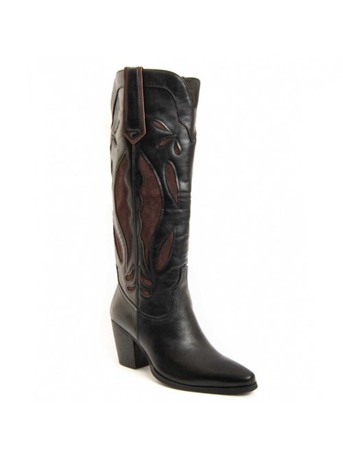 Botte à Talons Matières Synthétiques Et Textile Montevita - Kiabi