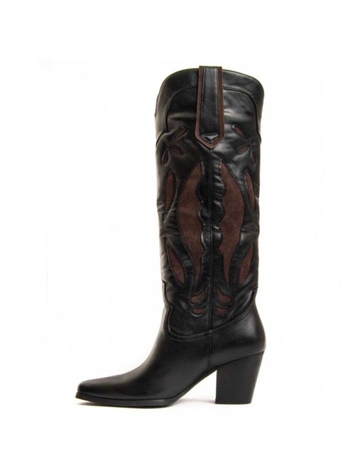 Botte à Talons Matières Synthétiques Et Textile Montevita - Kiabi