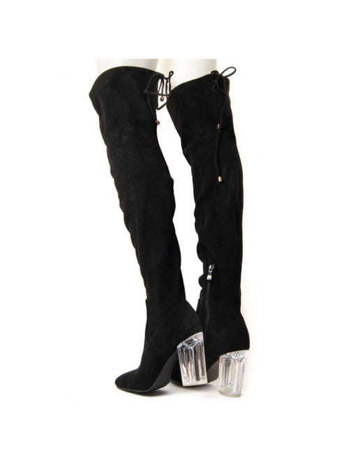 Botte à Talons Tissu Montevita - Kiabi