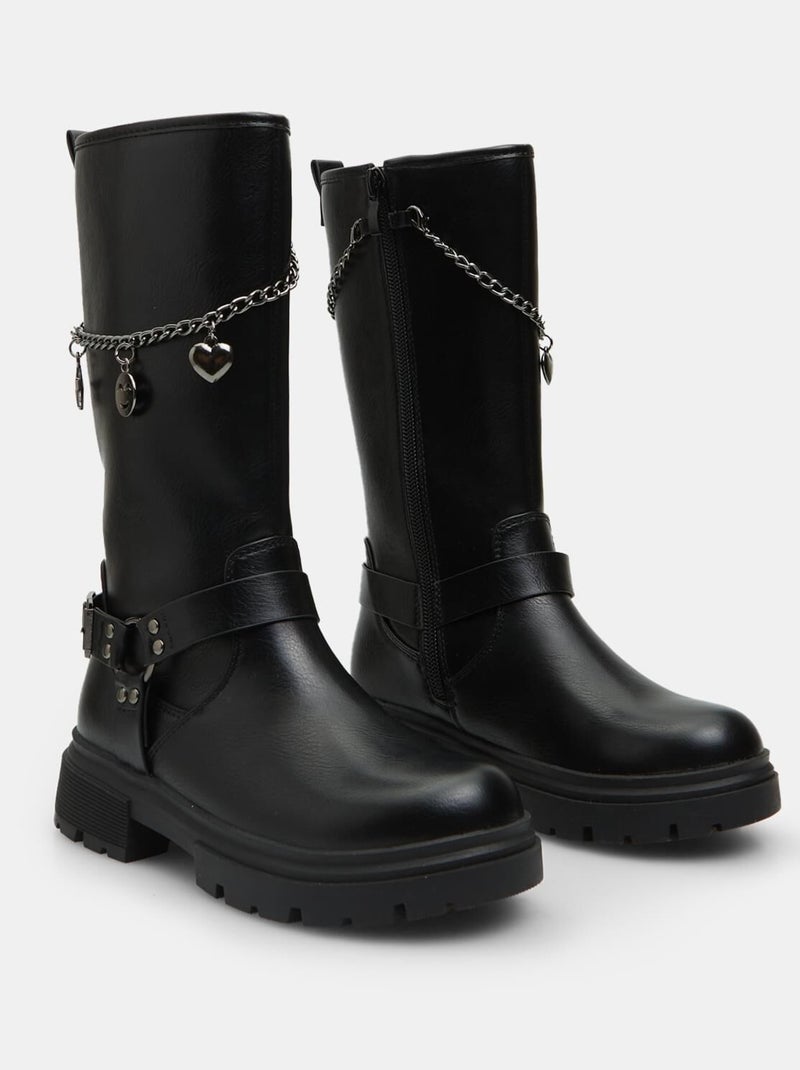 Botte avec accessoire amovible BATA Noir - Kiabi