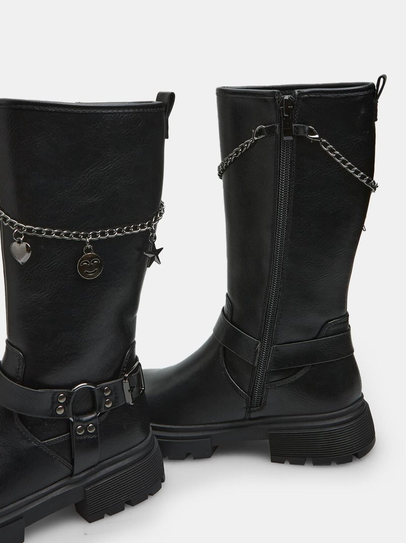 Botte avec accessoire amovible BATA Noir - Kiabi