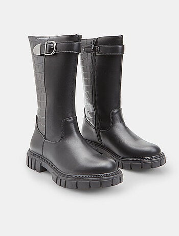 Botte avec boucle et imprimé crocodile Bata