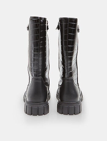 Botte avec boucle et imprimé crocodile Bata