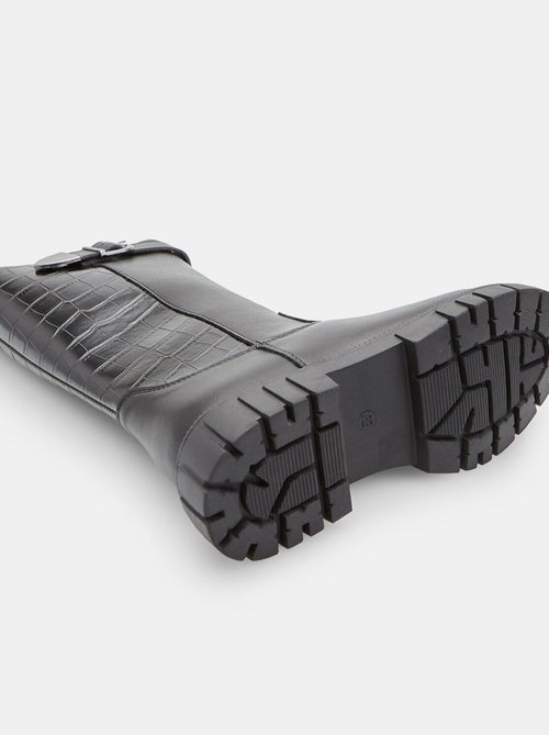 Botte avec boucle et imprimé crocodile Bata - Kiabi