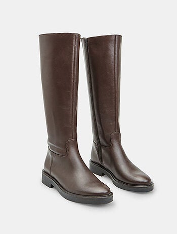 Botte cavalière en cuir Bata