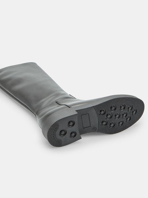 Botte cavalière en cuir Bata - Kiabi