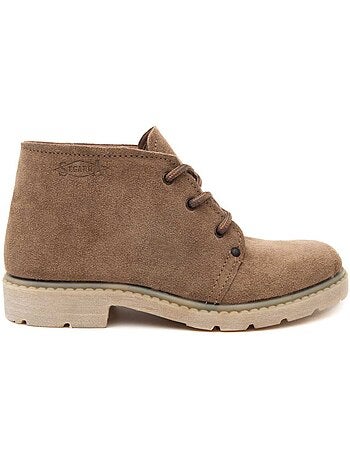 BOTTE CUIR NATUREL BEIGE