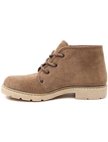 BOTTE CUIR NATUREL BEIGE