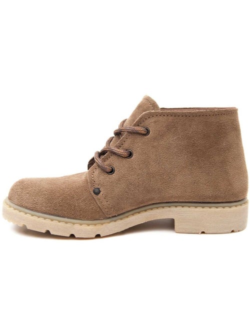 Botte Cuir Naturel Northome - Kiabi Botte Cuir Naturel Northome - Kiabi