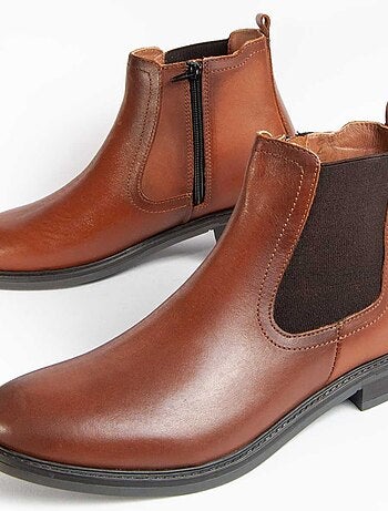 Botte Cuir Naturel Purapiel