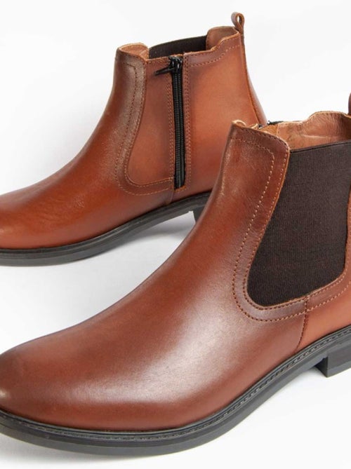 Botte Cuir Naturel Purapiel - Kiabi