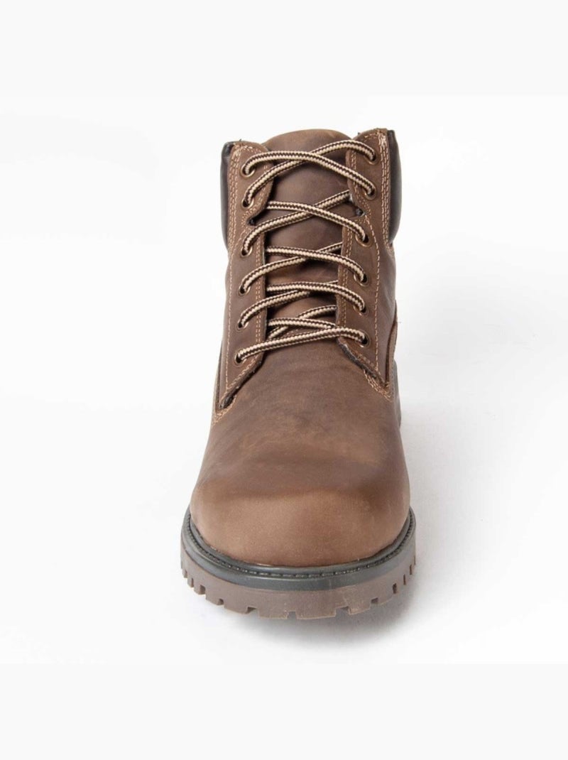 Botte Cuir Naturel Purapiel Marron - Kiabi