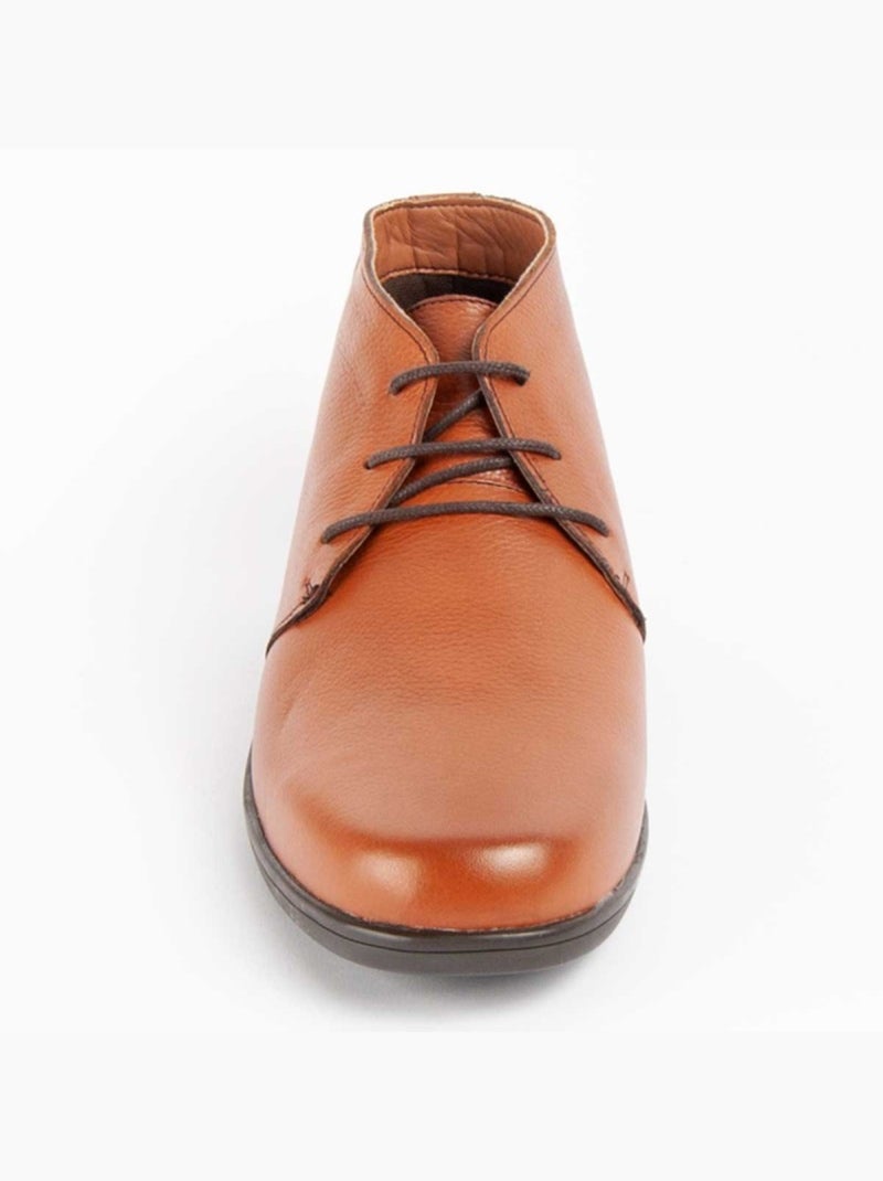 Botte Cuir Naturel Purapiel Marron - Kiabi