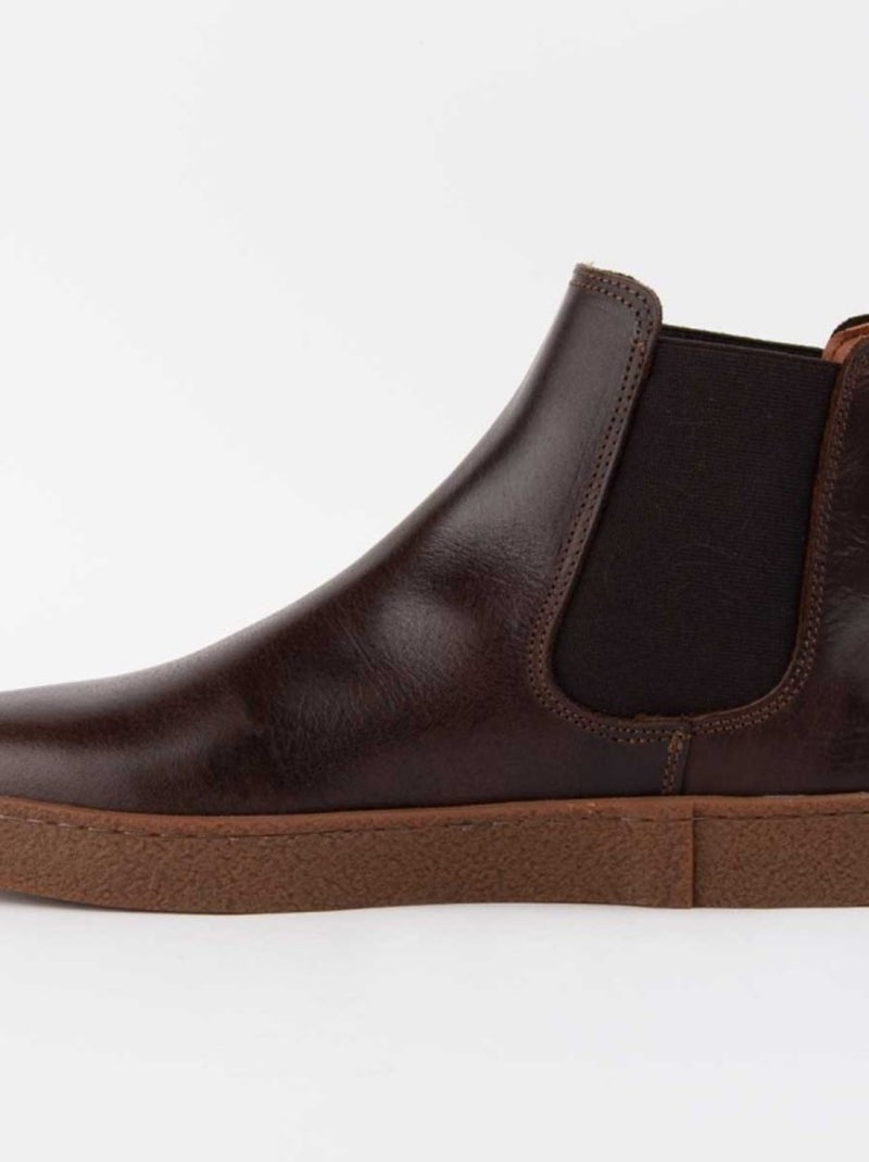 Botte Cuir Naturel Purapiel Marron - Kiabi