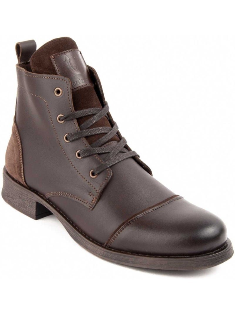 Botte Cuir Naturel Purapiel Marron - Kiabi