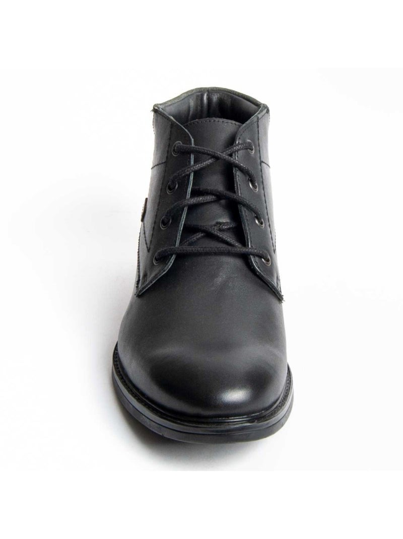Botte Cuir Naturel Purapiel Noir - Kiabi