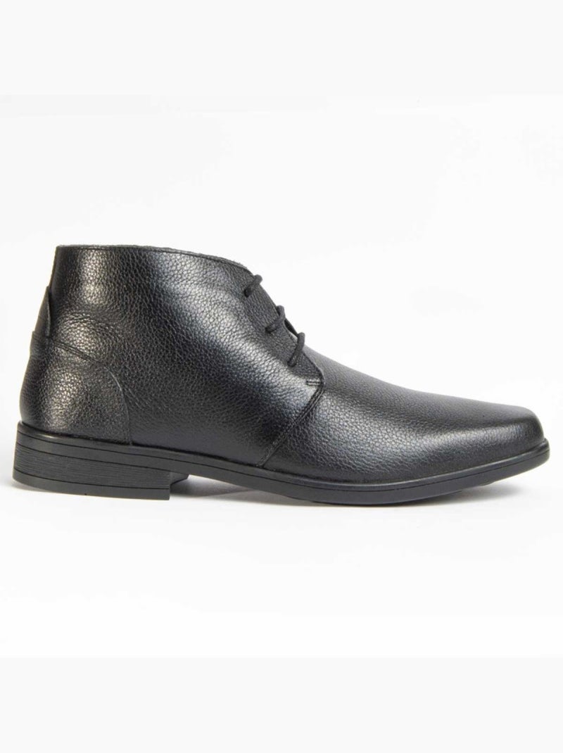 Botte Cuir Naturel Purapiel Noir - Kiabi