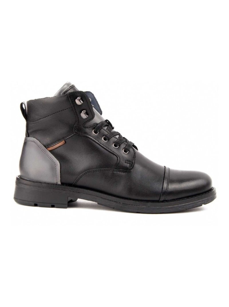 Botte Cuir Naturel Purapiel Noir - Kiabi