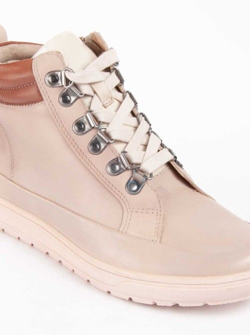 Botte De Cheville Cuir Naturel Purapiel - Kiabi
