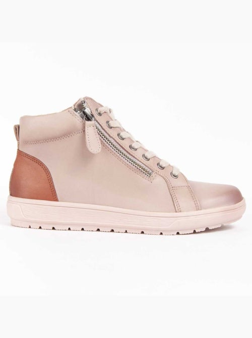 Botte De Cheville Cuir Naturel Purapiel - Kiabi
