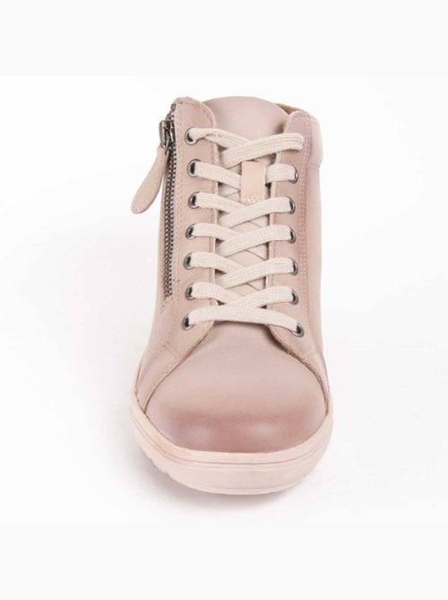 Botte De Cheville Cuir Naturel Purapiel - Kiabi