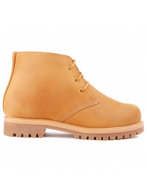 Botte De Cheville Cuir Naturel Purapiel - Kiabi