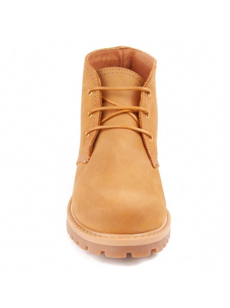 Botte De Cheville Cuir Naturel Purapiel Marron - Kiabi