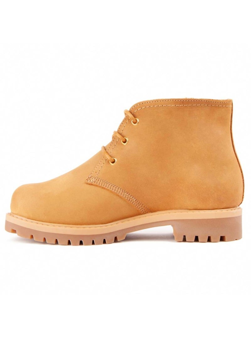 Botte De Cheville Cuir Naturel Purapiel Marron - Kiabi