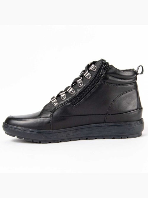 Botte De Cheville Cuir Naturel Purapiel - Kiabi