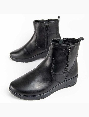 Botte De Cheville Cuir Naturel Purapiel