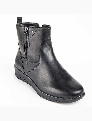 Botte De Cheville Cuir Naturel Purapiel