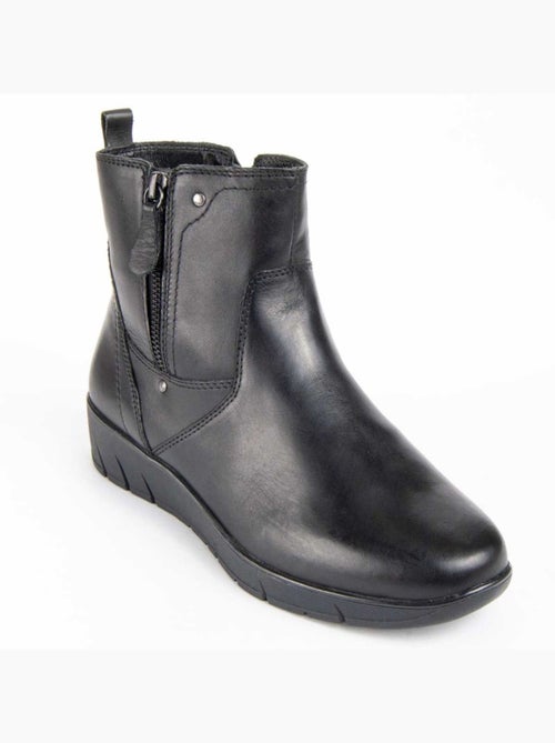 Botte De Cheville Cuir Naturel Purapiel - Kiabi
