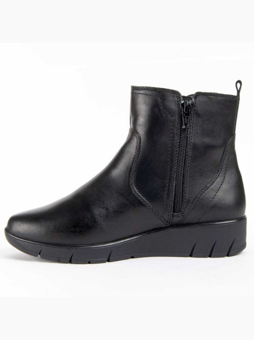 Botte De Cheville Cuir Naturel Purapiel - Kiabi