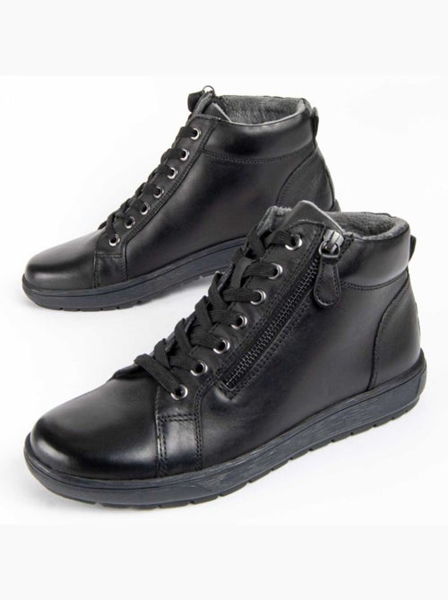 Botte De Cheville Cuir Naturel Purapiel - Kiabi