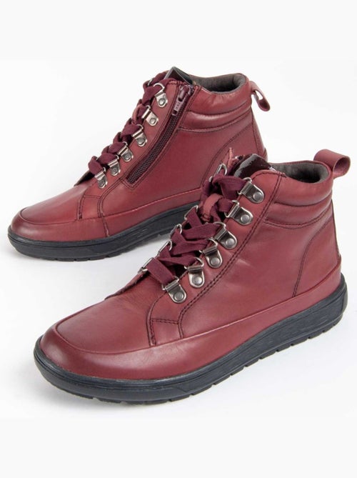Botte De Cheville Cuir Naturel Purapiel - Kiabi