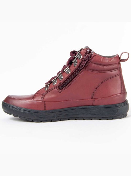 Botte De Cheville Cuir Naturel Purapiel - Kiabi