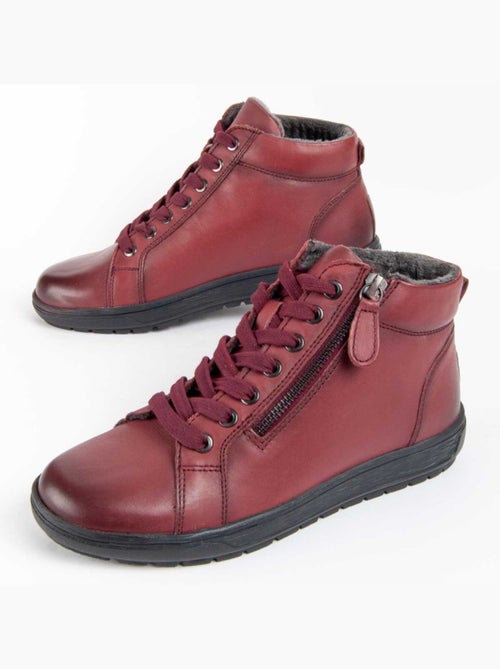 Botte De Cheville Cuir Naturel Purapiel - Kiabi