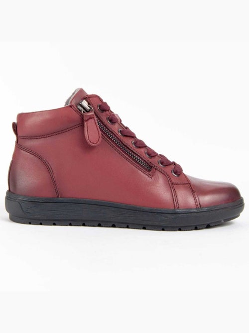 Botte De Cheville Cuir Naturel Purapiel - Kiabi