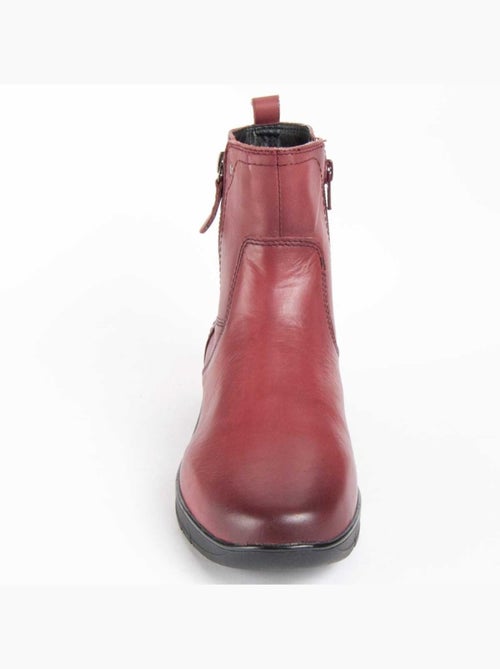 Botte De Cheville Cuir Naturel Purapiel - Kiabi