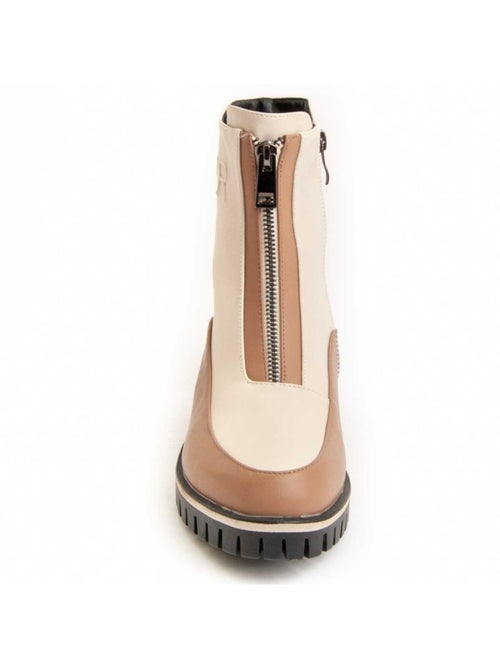 Botte De Cheville Matière Synthétique Et Textile Montevita - Kiabi
