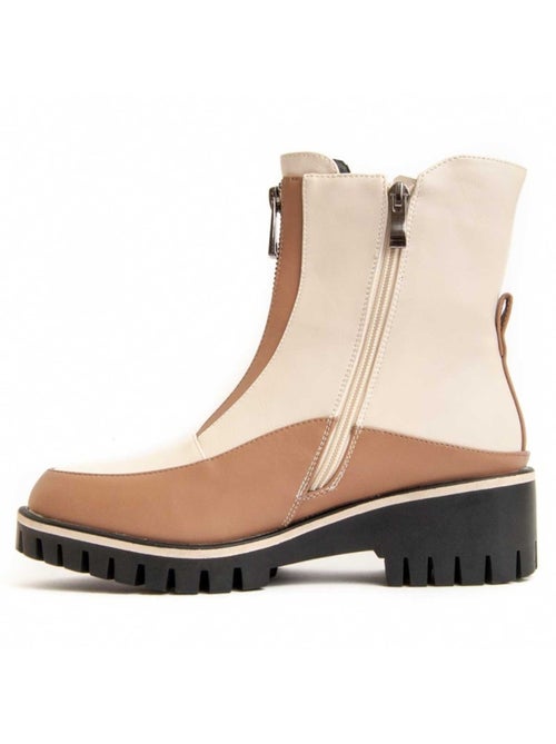 Botte De Cheville Matière Synthétique Et Textile Montevita - Kiabi
