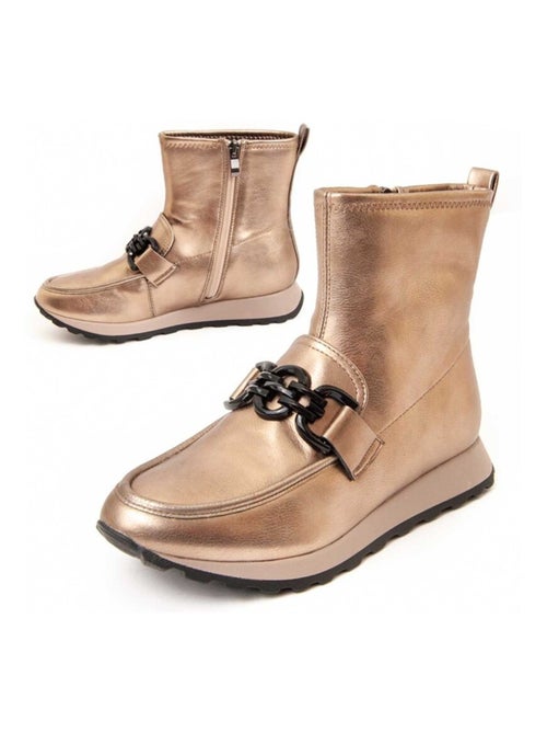 Botte De Cheville Matière Synthétique Et Textile Montevita - Kiabi
