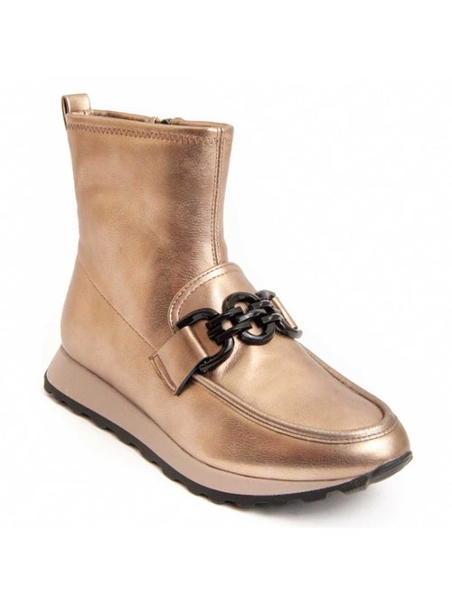 Botte De Cheville Matière Synthétique Et Textile Montevita - Kiabi
