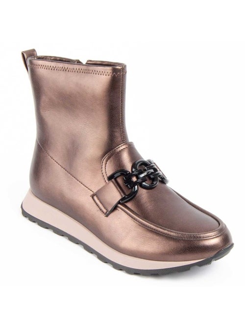 Botte De Cheville Matière Synthétique Et Textile Montevita - Kiabi