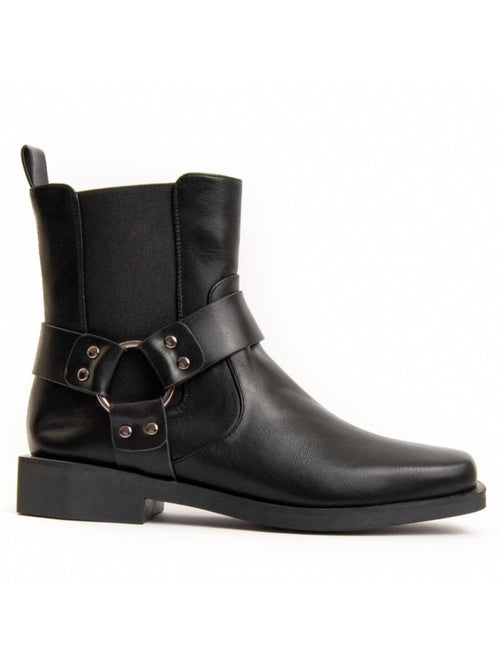 Botte De Cheville Matière Synthétique Et Textile Montevita - Kiabi