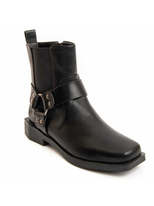 Botte De Cheville Matière Synthétique Et Textile Montevita - Kiabi