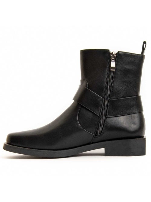 Botte De Cheville Matière Synthétique Et Textile Montevita - Kiabi