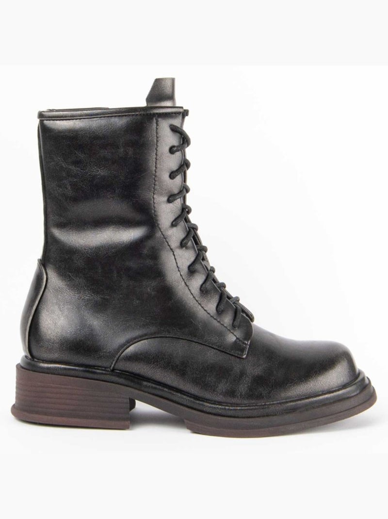 Botte De Cheville Mati?re Synth?tique Et Textile Montevita Gris - Kiabi