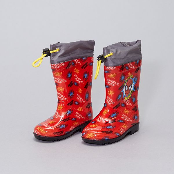 botte de pluie garcon spiderman